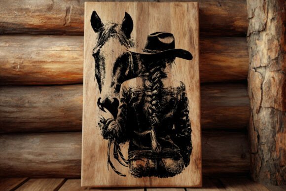 Download Cowgirl and Horse SVG Western - Premium Resources