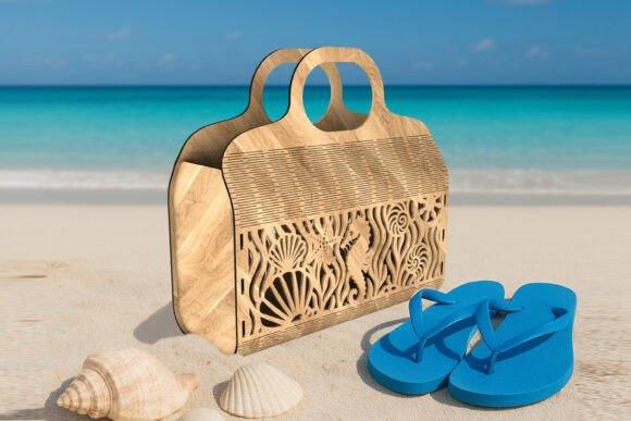 Download Beach Bag with Marine Life - Bag Collection